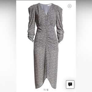 Floret Studios Floral Midi Dress